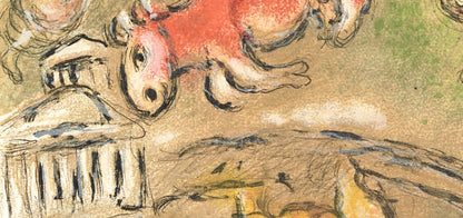 Marc Chagall, Opfer Fr Athene, Homer, Die Odyssee, Lithograph