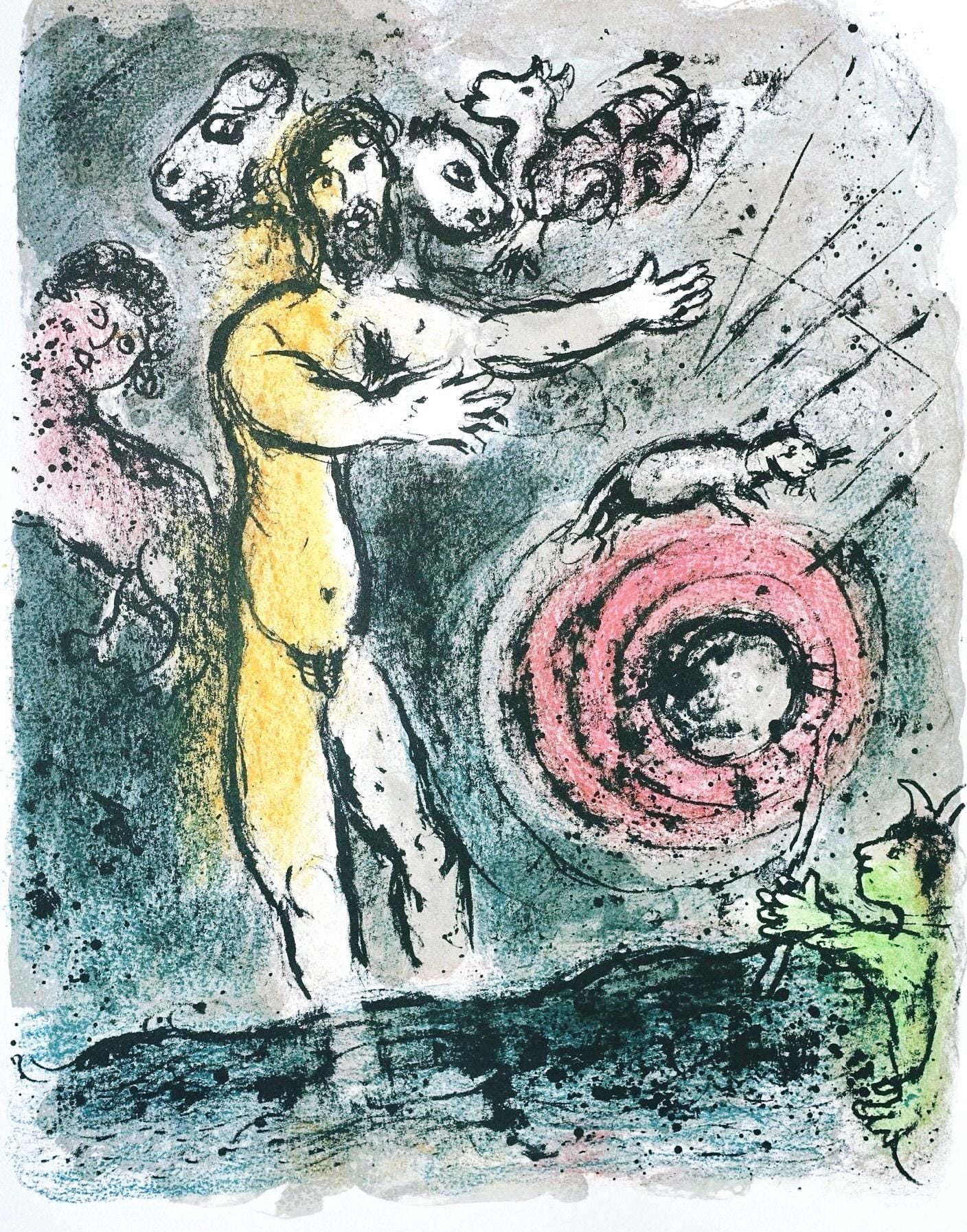 Marc Chagall, Proteus, Homer, Die Odyssee, Lithograph