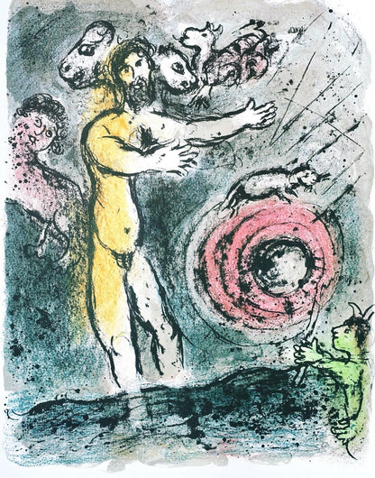 Marc Chagall, Proteus, Homer, Die Odyssee, Lithograph