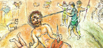 Marc Chagall, Polyphemos, Homer, Die Odyssee, Lithograph