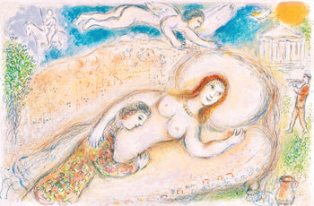 Marc Chagall, Kirke, Homer, Die Odyssee, Lithograph