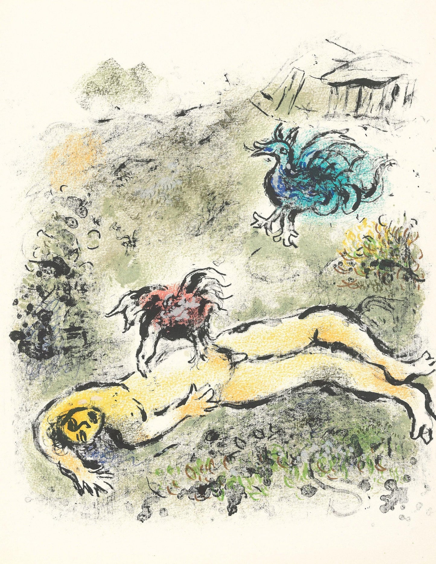 Marc Chagall, Tityos, Homer, Die Odyssee, Lithograph