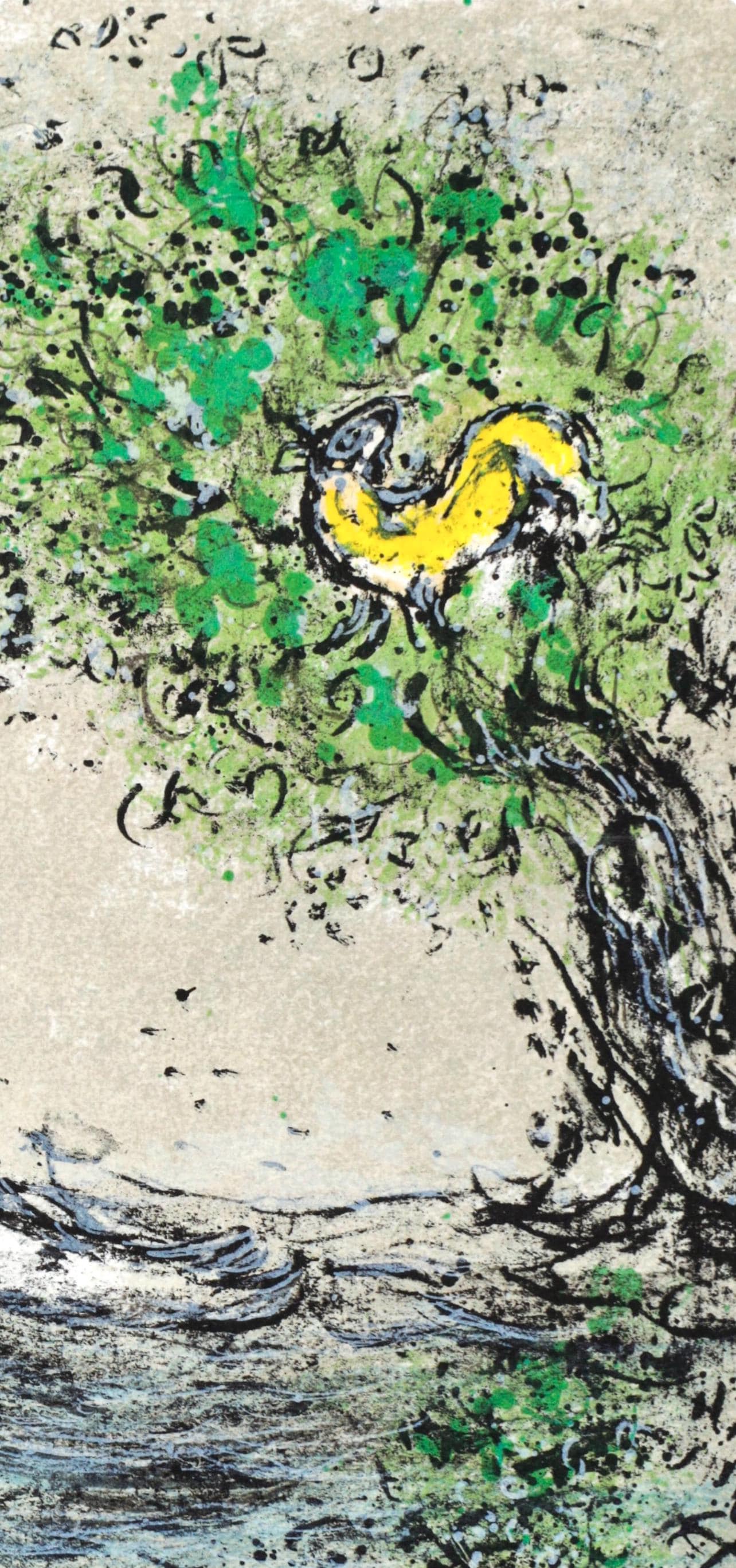 Marc Chagall, Die Fluten Verschlingen Odysseus, Homer, Die Odyssee, Lithograph