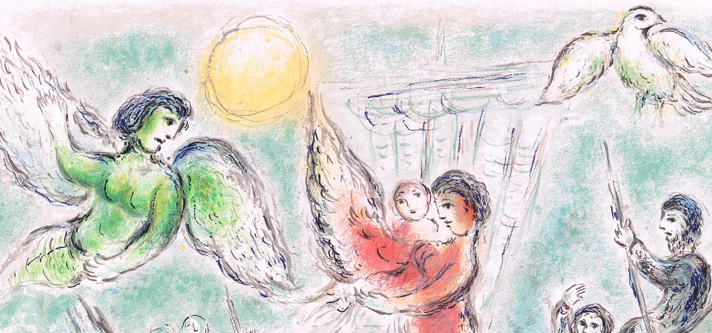 Marc Chagall, Die Sirenen, Homer, Die Odyssee, Lithograph