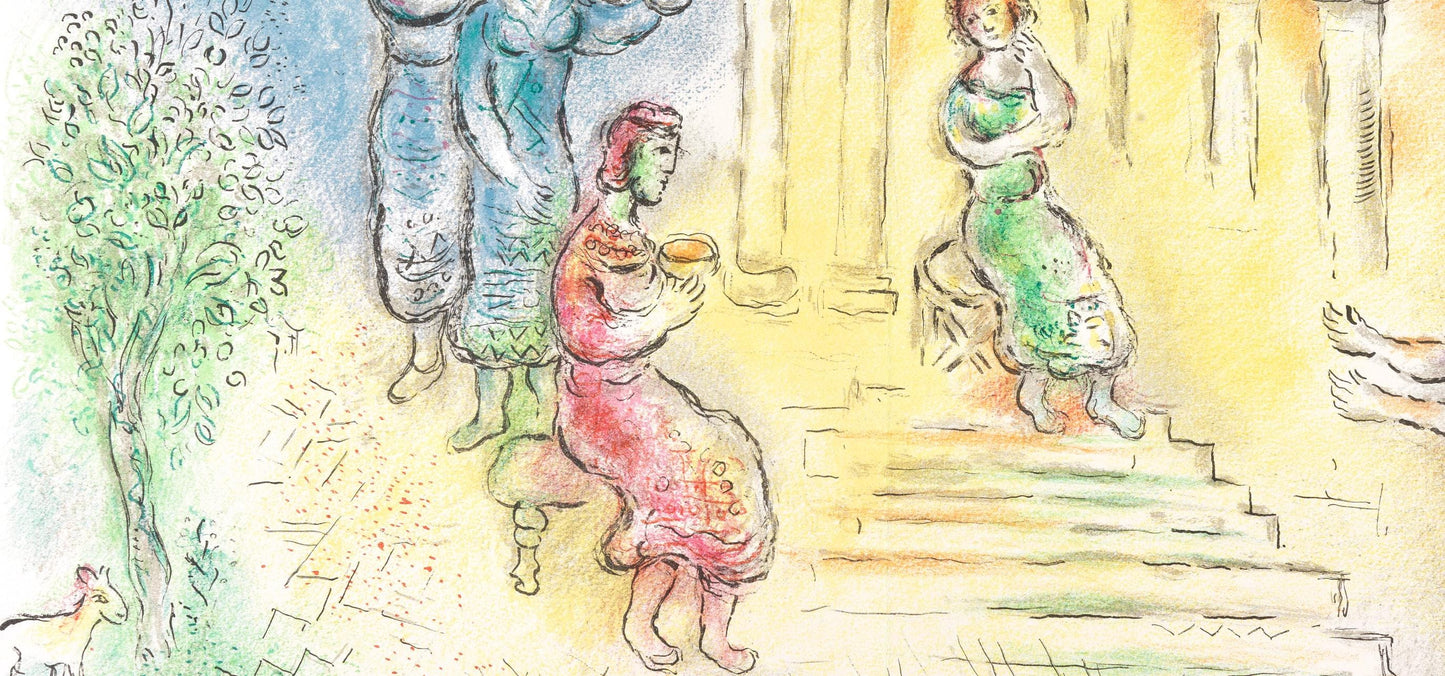 Marc Chagall, Odysseus Bei Alkinoos, Homer, Die Odyssee, Lithograph