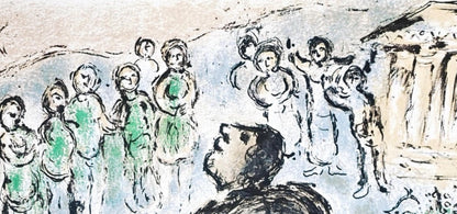 Marc Chagall, Odysseus Als Bettler Verkleidet, Homer, Die Odyssee, Lithograph