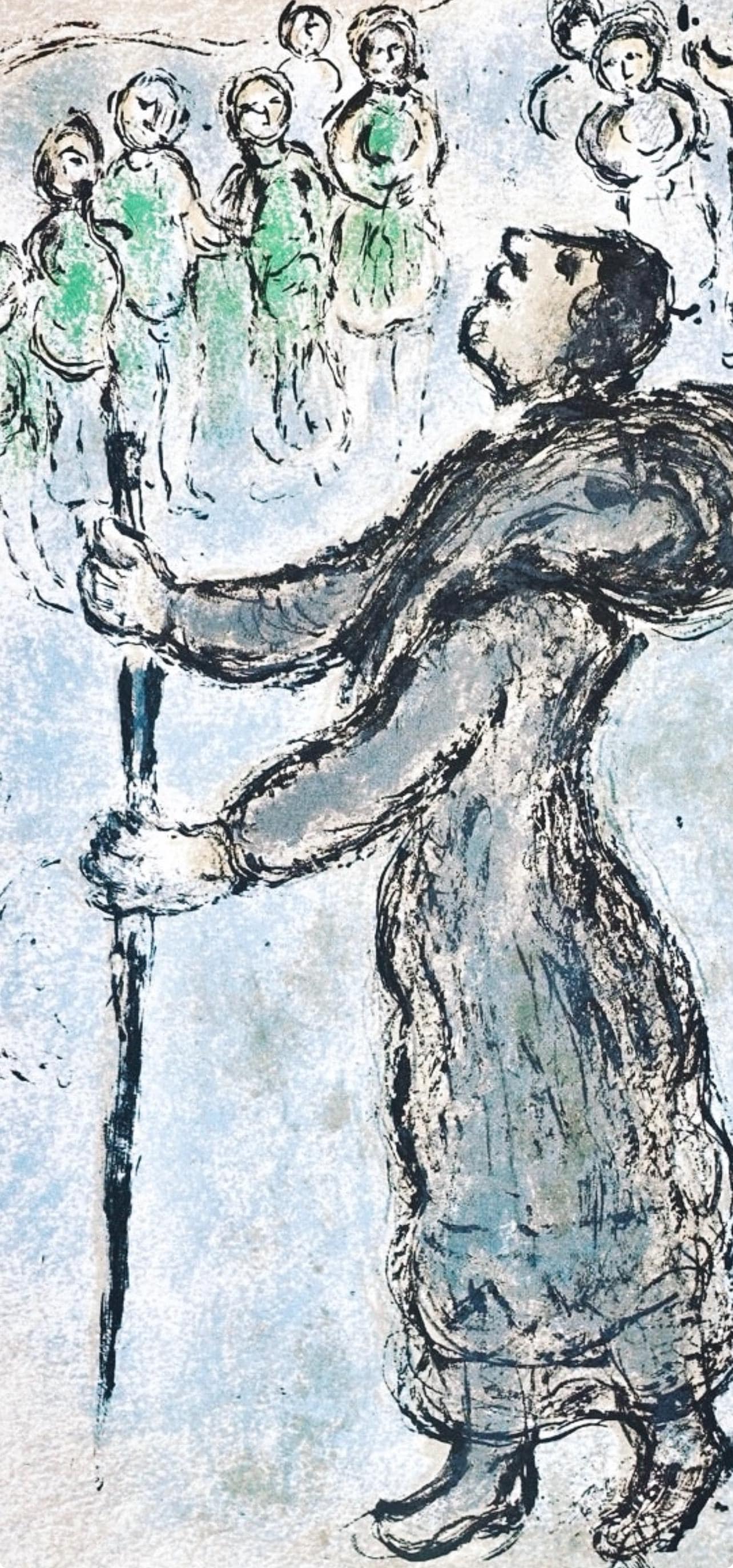 Marc Chagall, Odysseus Als Bettler Verkleidet, Homer, Die Odyssee, Lithograph