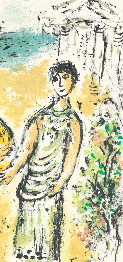 Marc Chagall, Athene Und Telemachos, Homer, Die Odyssee, Lithograph