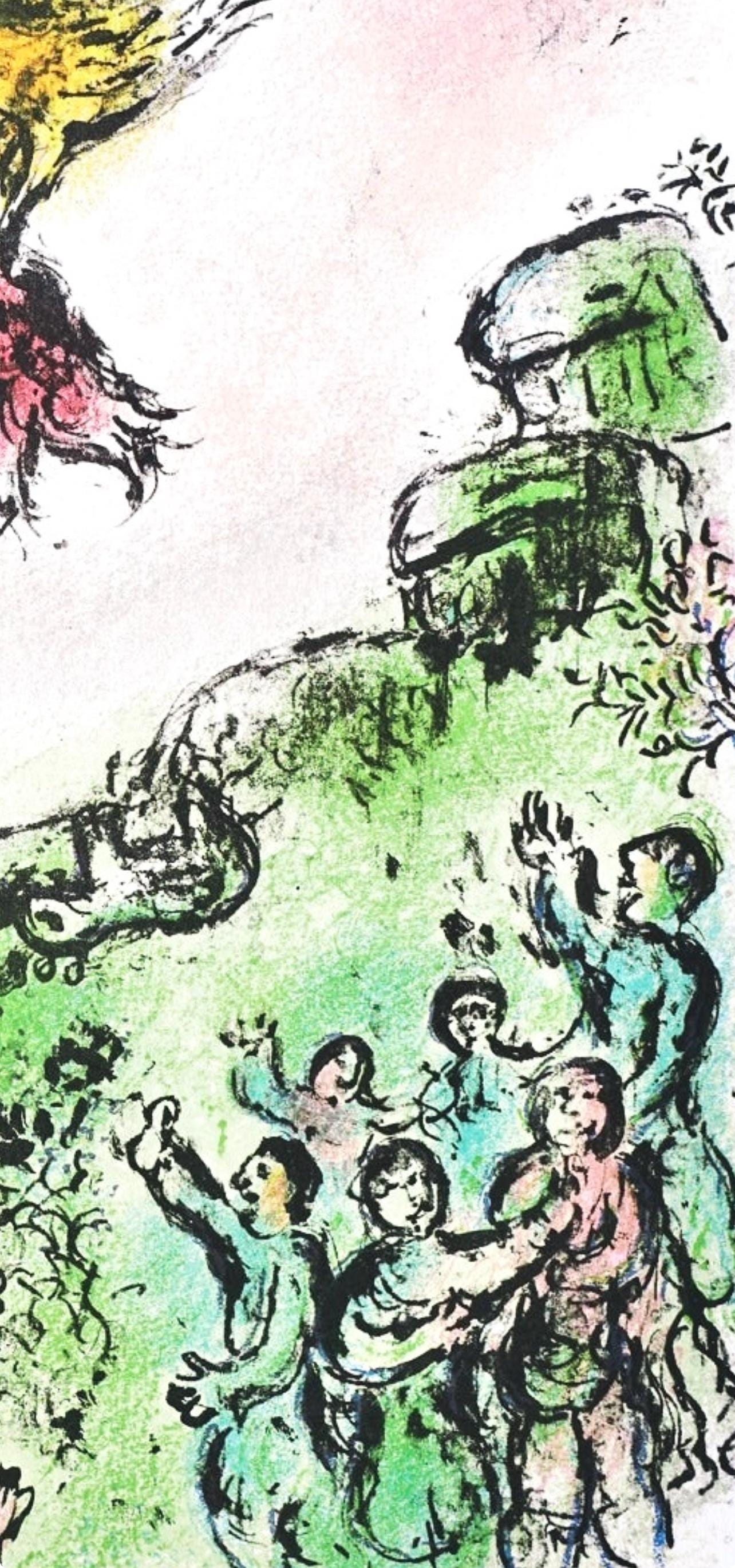 Marc Chagall, Das Vorzeichen, Der Habicht Und Die Taube, Homer, Die Odyssee, Lithograph