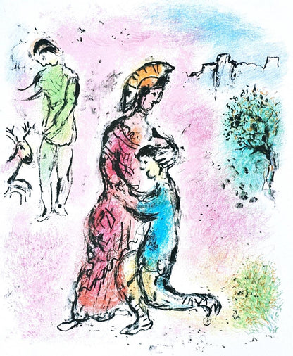 Marc Chagall, Odysseus Macht Sich Bekannt, Homer, Die Odyssee, Lithograph