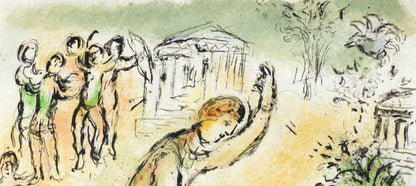 Marc Chagall, Der Kampf Des Odysseus Und Des Iros, Homer, Die Odyssee, Lithograph