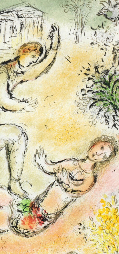 Marc Chagall, Der Kampf Des Odysseus Und Des Iros, Homer, Die Odyssee, Lithograph