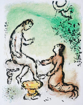 Marc Chagall, Odysseus Und Eurycleia, Homer, Die Odyssee, Lithograph
