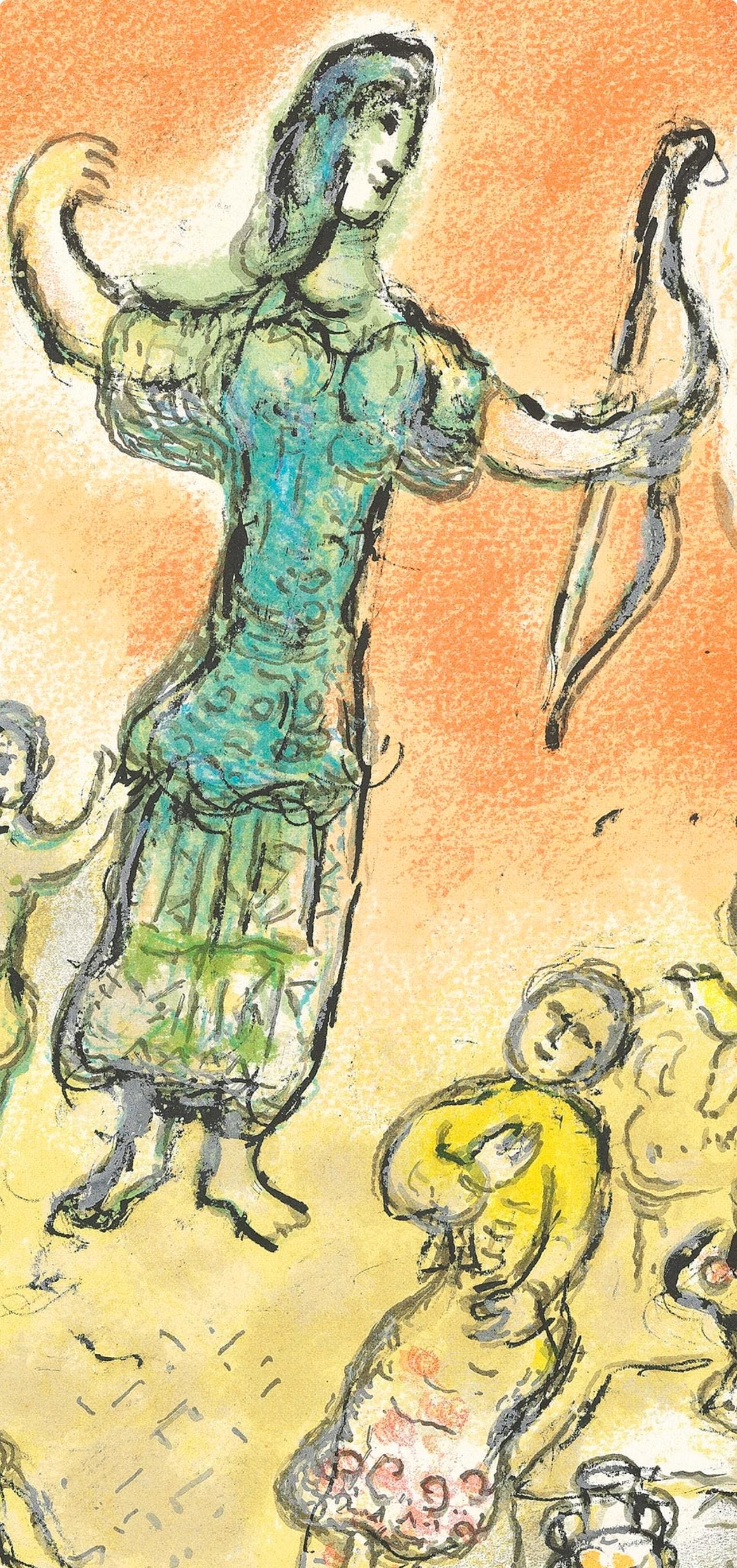 Marc Chagall, Der Bogen Des Odysseus, Homer, Die Odyssee, Lithograph