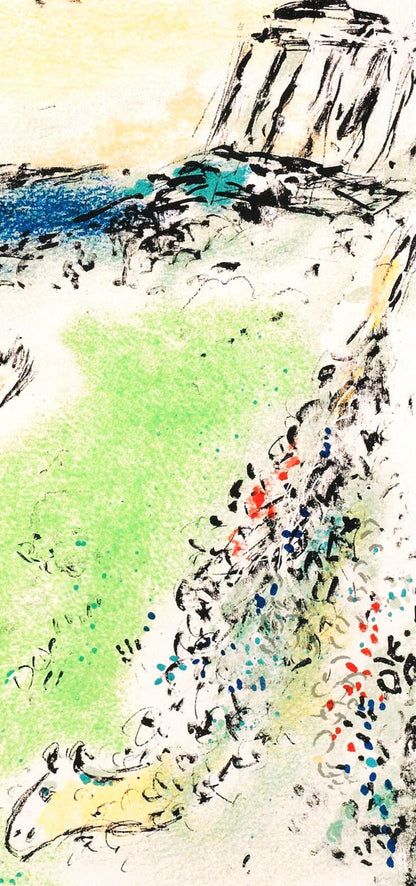 Marc Chagall, Athene Senkt Odysseus In Den Schlaf, Homer, Die Odyssee, Lithograph