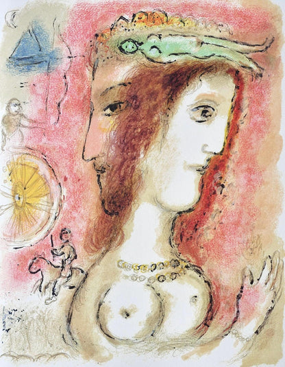 Marc Chagall, Odysseus Und Penelope, Homer, Die Odyssee, Lithograph