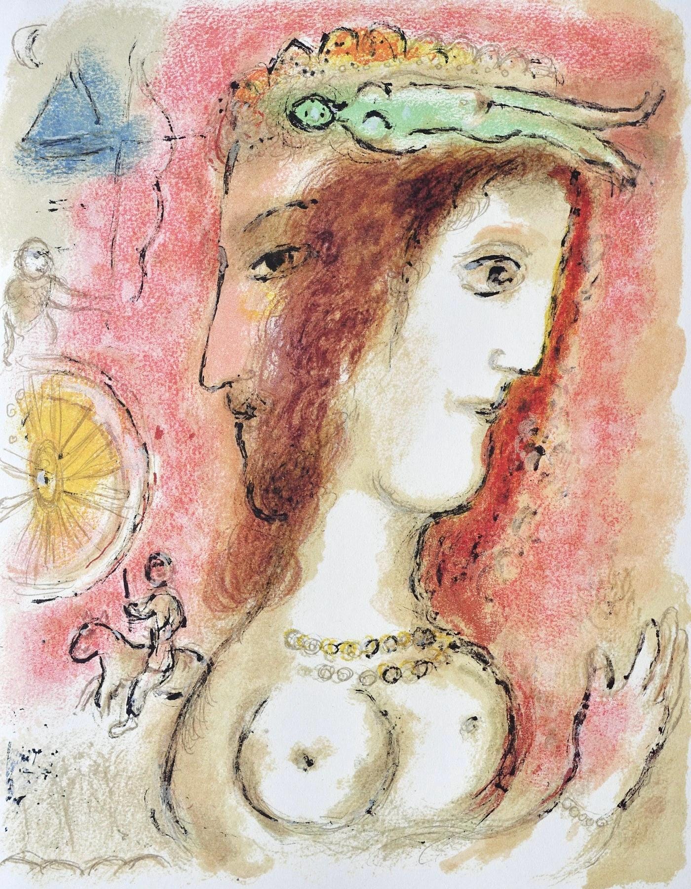 Marc Chagall, Odysseus Und Penelope, Homer, Die Odyssee, Lithograph