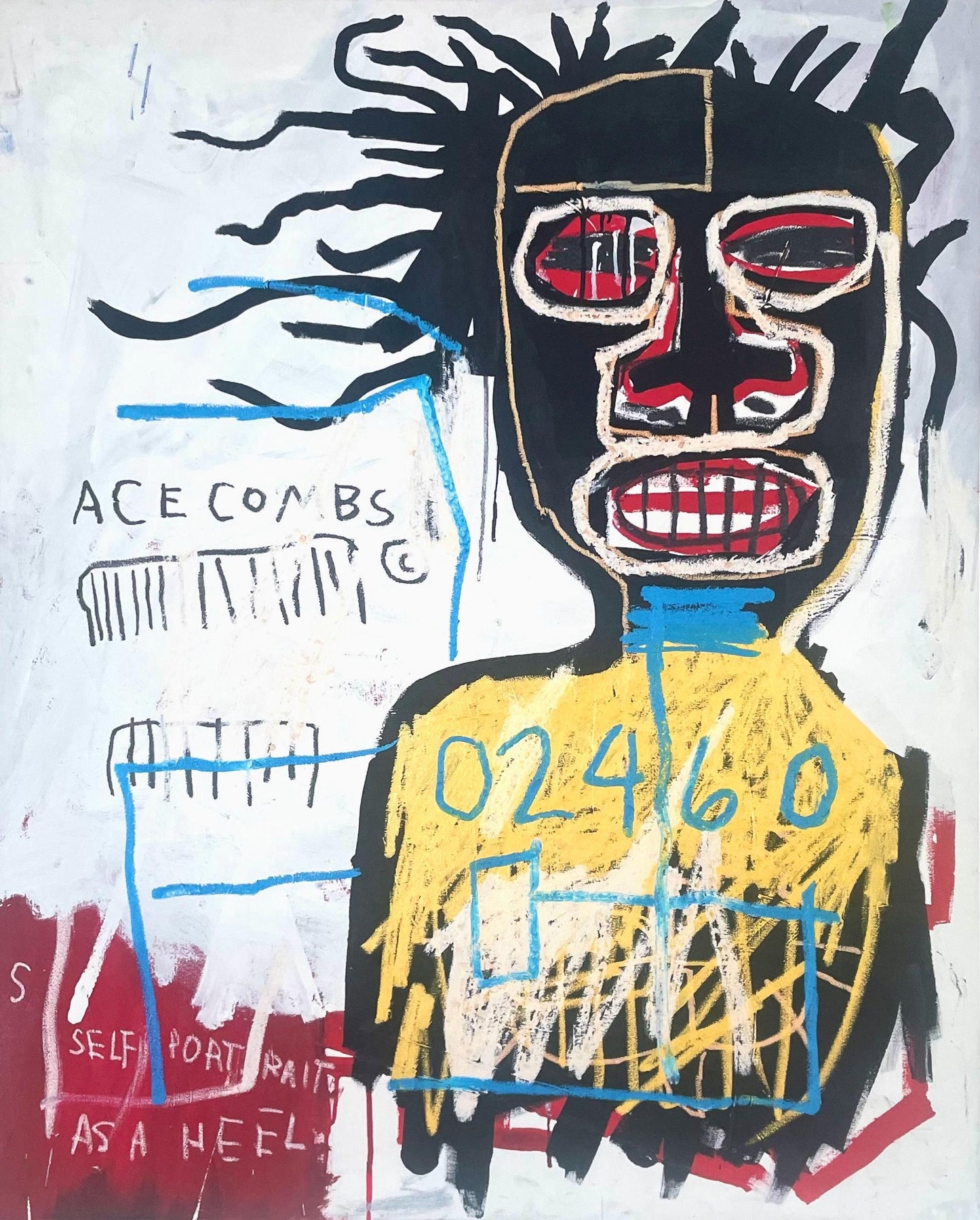 Jean-Michel Basquiat, Self-Portrait As A Heel, Official Edition Archival Pigment Print