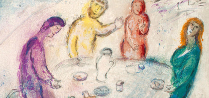 Marc Chagall, Le Repas Chez Dryas, Daphnis Et Chlo, Hliogravure