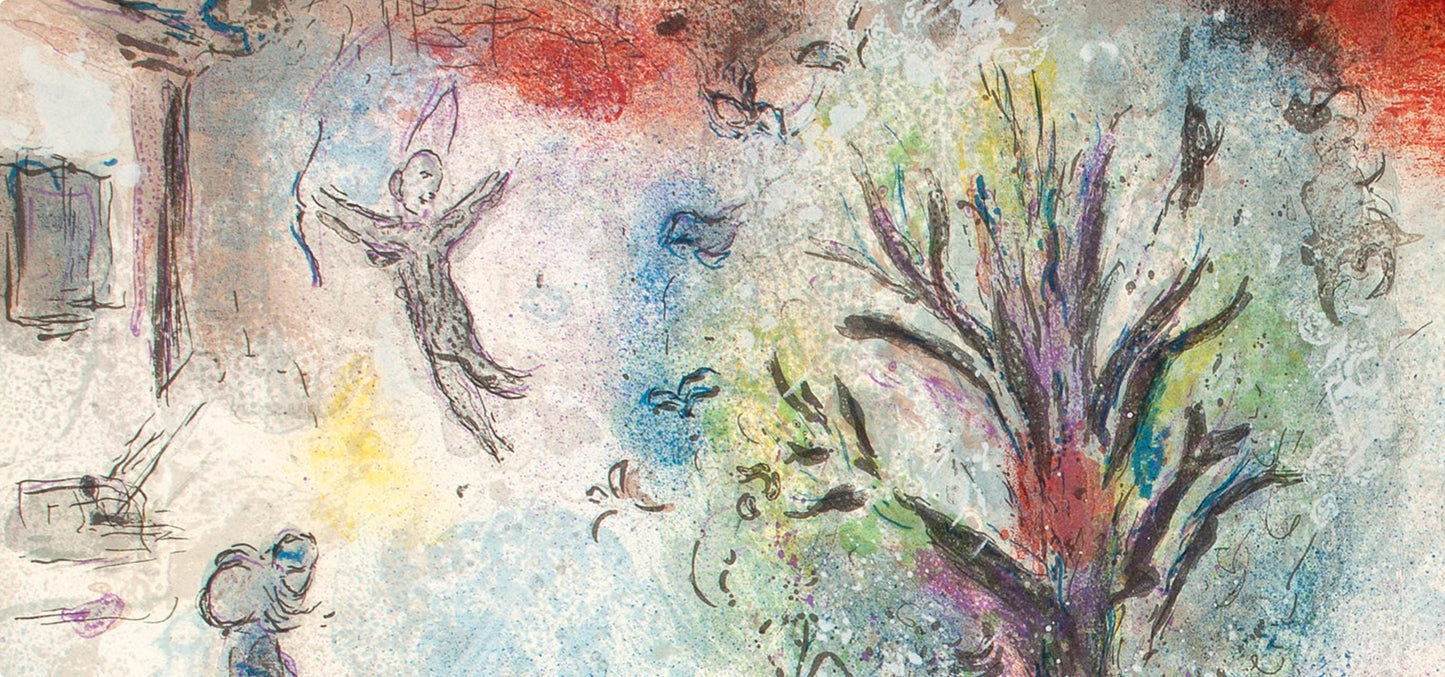 Marc Chagall, Le Repas Chez Dryas, Daphnis Et Chlo, Hliogravure