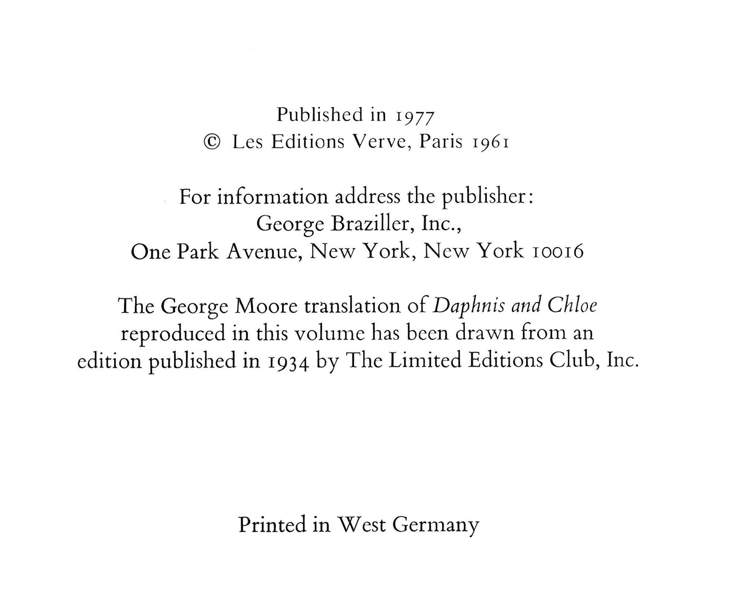 Marc Chagall, La Mort De Dorcon, Daphnis Et Chlo, Hliogravure