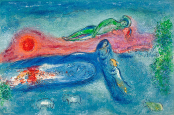 Marc Chagall, La Mort De Dorcon, Daphnis Et Chlo, Hliogravure