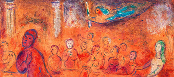 Marc Chagall, Mgacls Reconnait Sa Fille Pendant Le Festin, Daphnis Et Chlo, Hliogravure