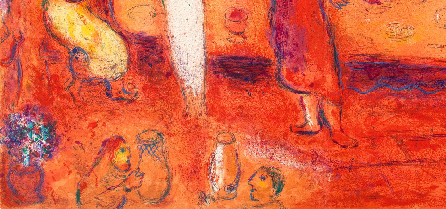 Marc Chagall, Mgacls Reconnait Sa Fille Pendant Le Festin, Daphnis Et Chlo, Hliogravure