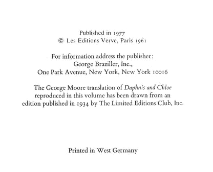 Marc Chagall, Le Jugement De Chlo, Daphnis Et Chlo, Hliogravure