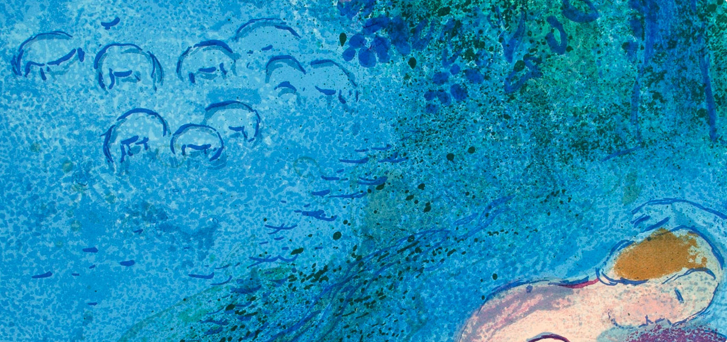 Marc Chagall, La Leon De Philtas, Daphnis Et Chlo, Hliogravure