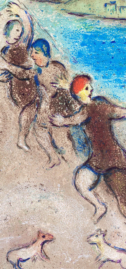 Marc Chagall, Les Jeunes Gens De Mthymne, Daphnis Et Chlo, Hliogravure