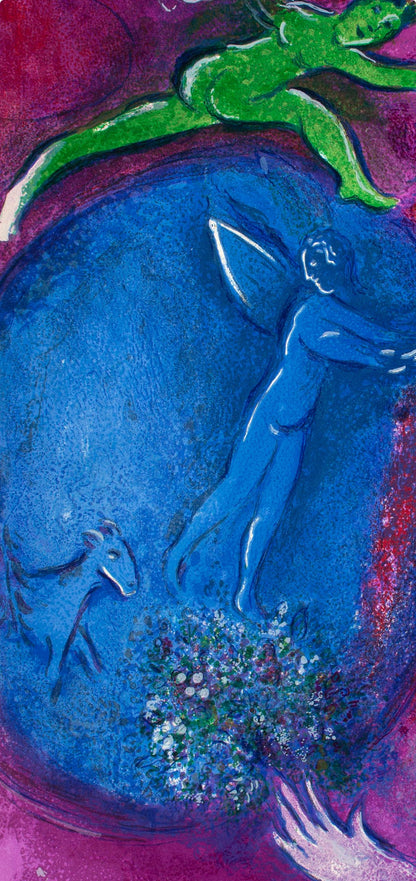 Marc Chagall, Songe De Lamon Et De Dryas, Daphnis Et Chlo, Hliogravure