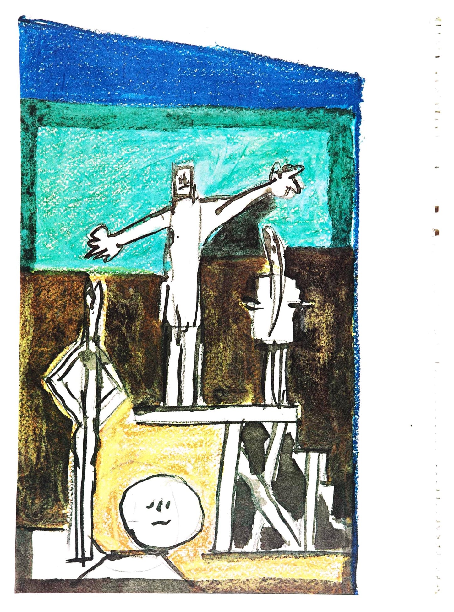 Pablo Picasso, Composition (Cramer 155), La Chute D'Icare, Hliogravure