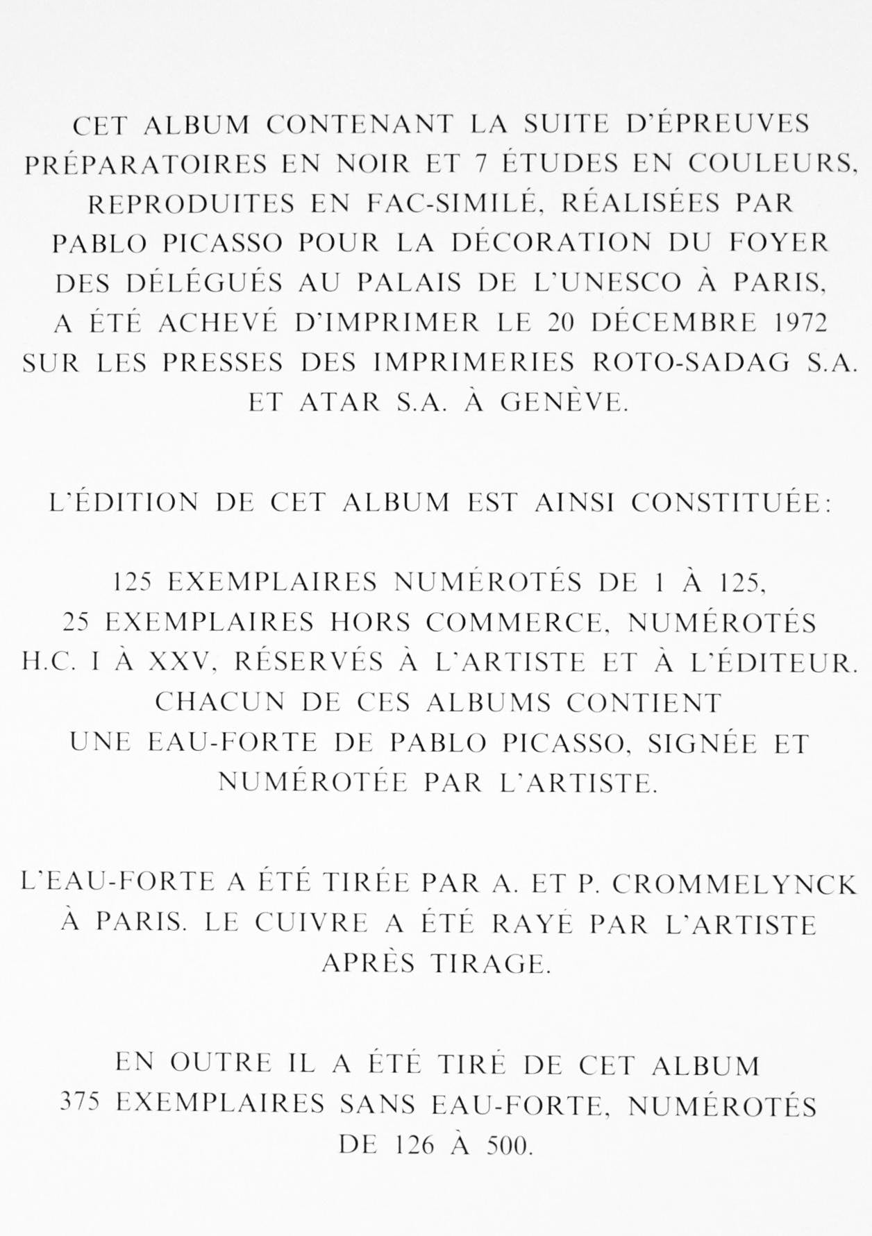 Pablo Picasso, 7.1.58. Ii (Cramer 155), La Chute D'Icare, Hliogravure