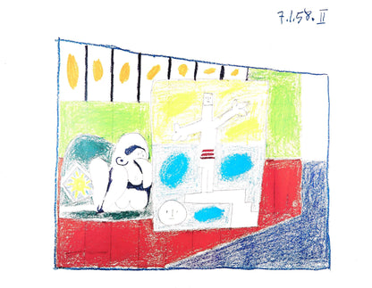 Pablo Picasso, 7.1.58. Ii (Cramer 155), La Chute D'Icare, Hliogravure