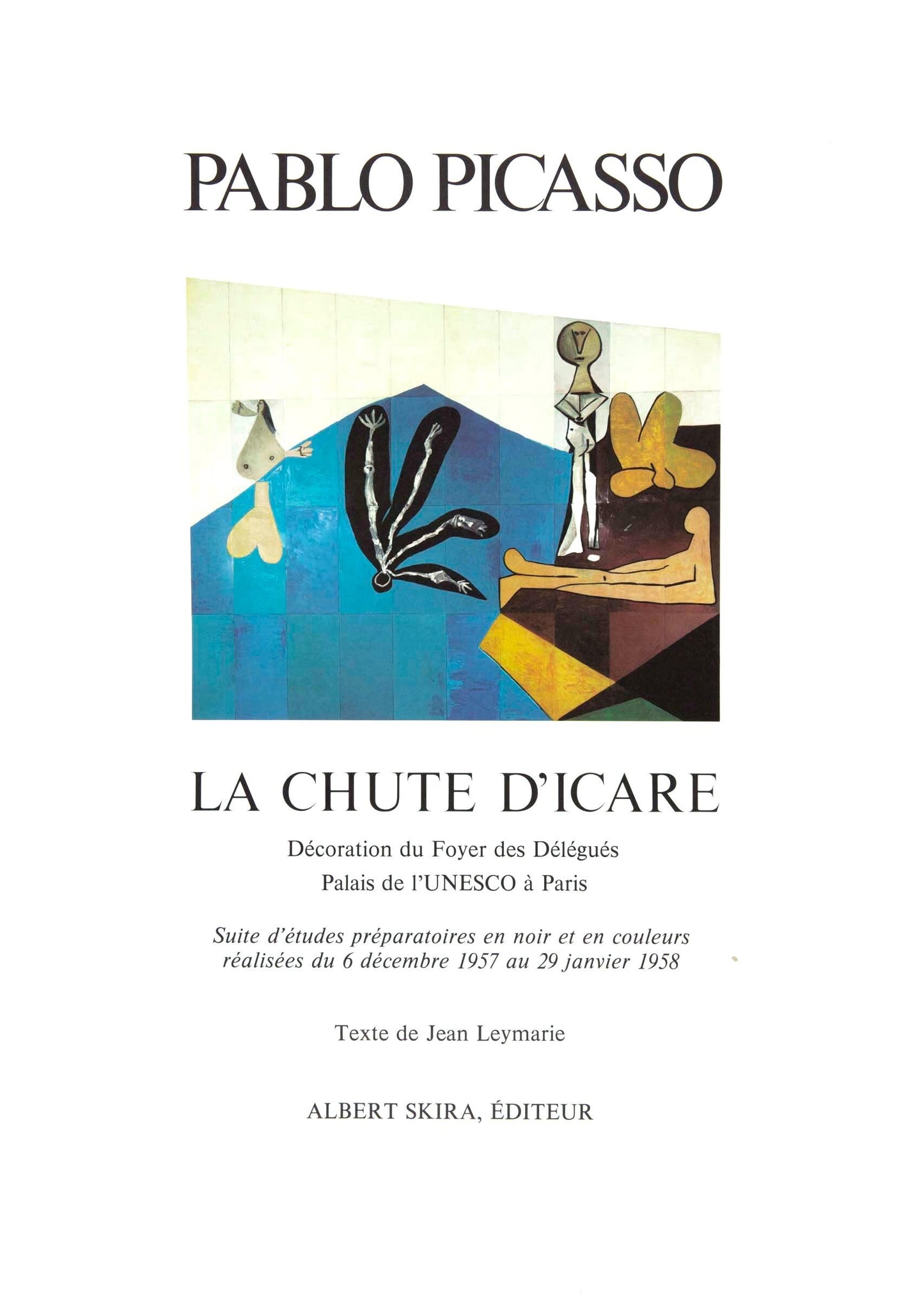 Pablo Picasso, 7.1.58. Ii (Cramer 155), La Chute D'Icare, Hliogravure