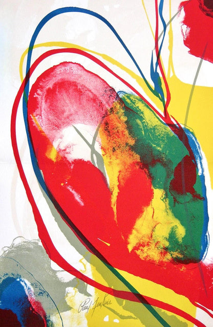 Paul Jenkins, Composition Pour Eric, Souvenirs Et Portraits D'Artistes, Lithograph