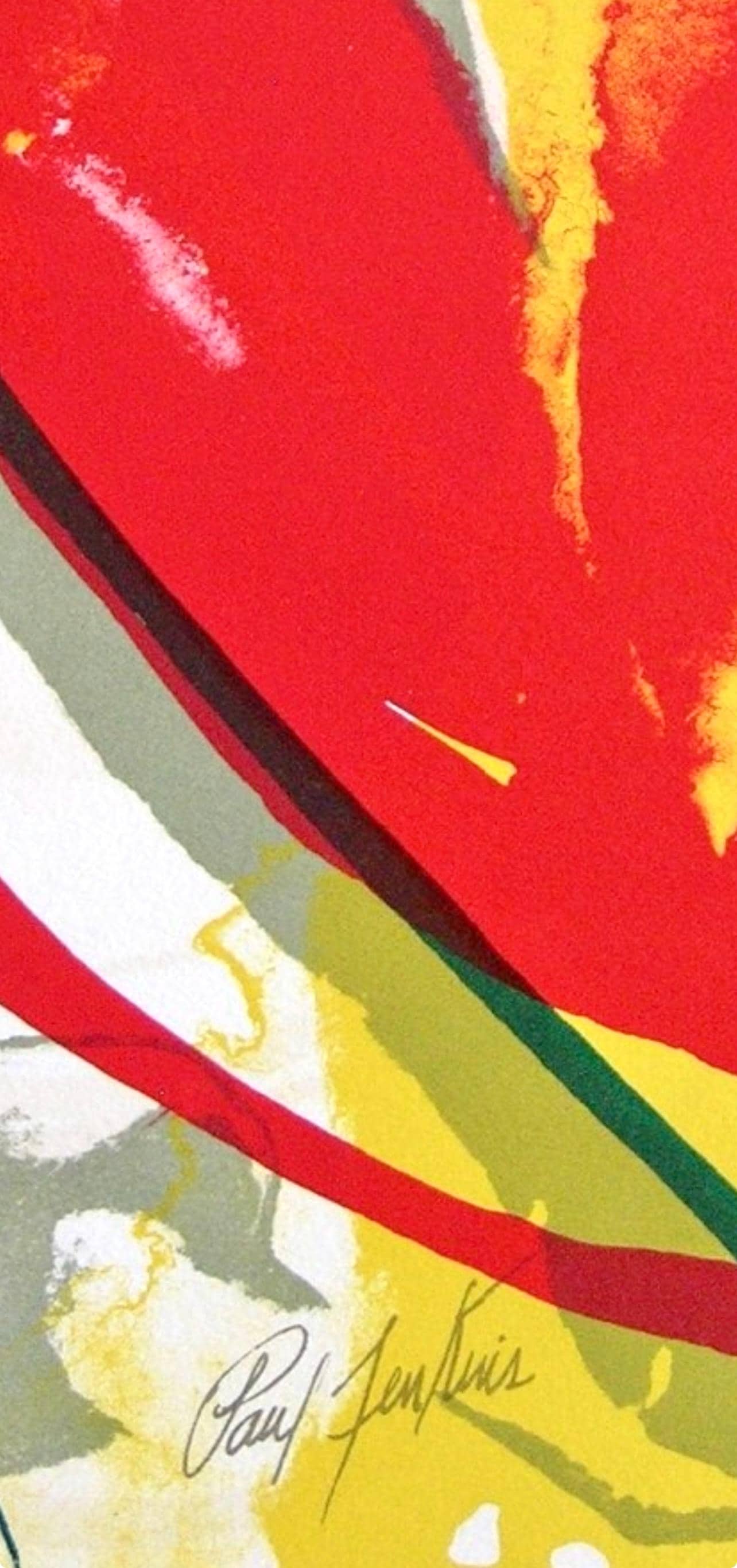 Paul Jenkins, Composition Pour Eric, Souvenirs Et Portraits D'Artistes, Lithograph