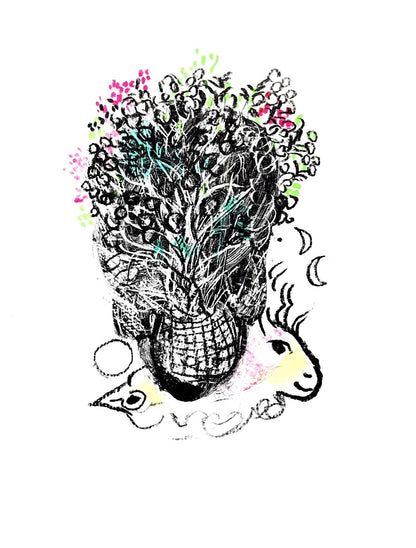 Marc Chagall, Bouquet Pour Fernand (Cramer 90; Mourlot 635), Souvenirs Et Portraits D'Artistes,