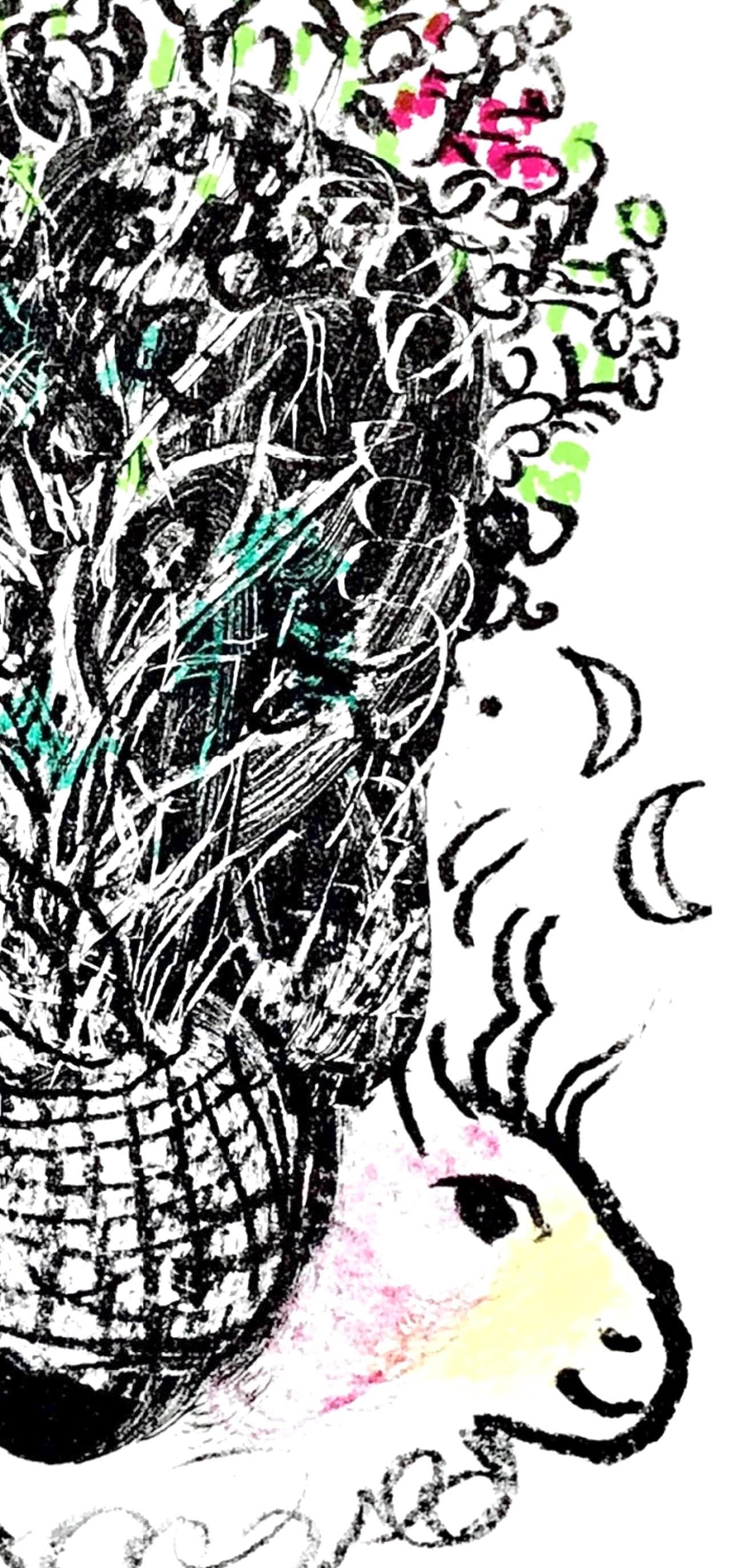 Marc Chagall, Bouquet Pour Fernand (Cramer 90; Mourlot 635), Souvenirs Et Portraits D'Artistes,