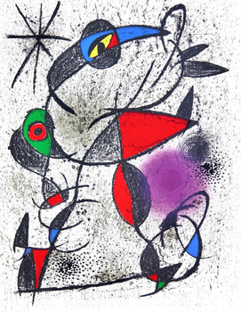 Joan Miro, Faillie Du Calcaire (Cramer 156; Mourlot 840), Souvenirs Et Portraits D'Artistes,