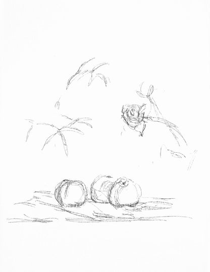 Alberto Giacometti, Fleurs, Souvenirs Et Portraits D'Artistes, Lithograph