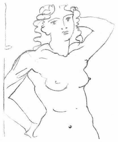 Andr Derain, Buste De Femme, Souvenirs Et Portraits D'Artistes, Lithograph