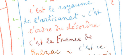 Jean Cocteau, Manuscrit, Souvenirs Et Portraits D'Artistes, Lithograph