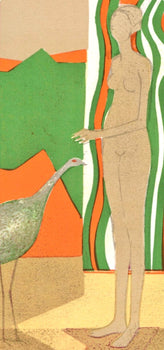 Andr Minaux, La Femme Et L'Oiseau, Souvenirs Et Portraits D'Artistes, Lithograph