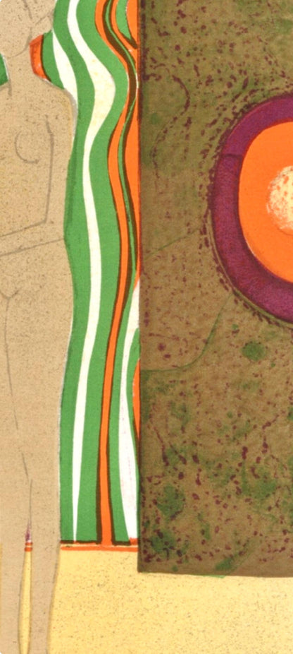 Andr Minaux, La Femme Et L'Oiseau, Souvenirs Et Portraits D'Artistes, Lithograph