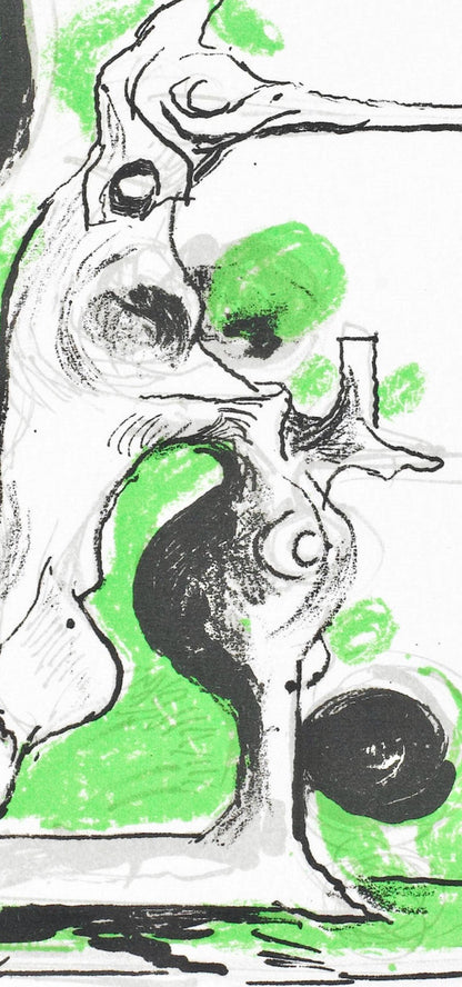 Graham Sutherland, Hybrid, Souvenirs Et Portraits D'Artistes, Lithograph