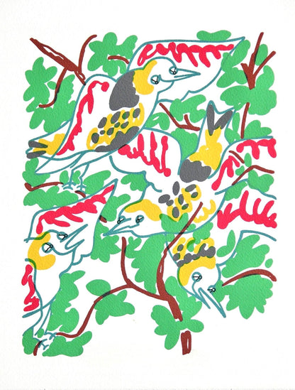 Charles Lapicque, Le Chant Des Oiseaux, Souvenirs Et Portraits D'Artistes, Lithograph