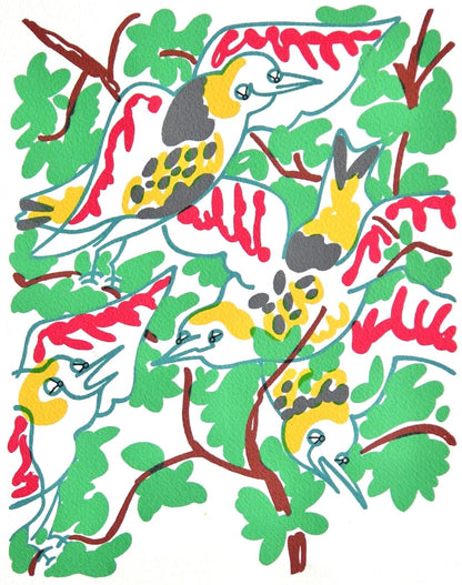 Charles Lapicque, Le Chant Des Oiseaux, Souvenirs Et Portraits D'Artistes, Lithograph