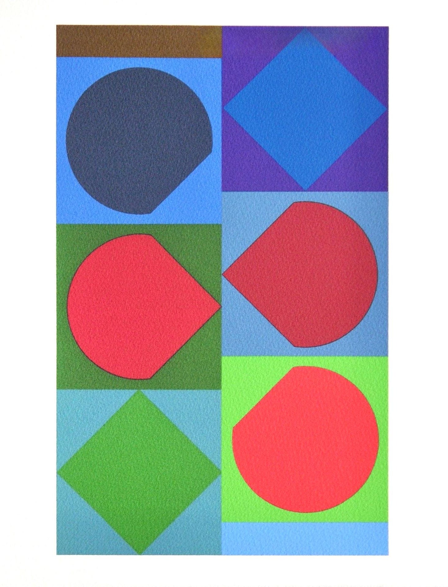 Victor Vasarely, Beryll, Souvenirs Et Portraits D'Artistes, Lithograph